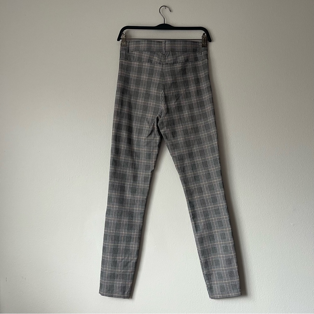 Zara High Waisted Plaid Legging Pant - Picture 4 of 4